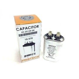 Oval Run Capacitor - ProTech 43-25134-04 Ruud HVAC 10 MFD 370 Volt