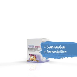 Lactobact Junior Drops Economy Set 2 x 60 Items Contains Bacterial Cultures with Special and Highly Concentrated Combination With Vitamin C & D For Your Child's Intestinal Health.