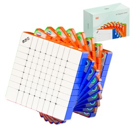 Bukefuno QY Magnetic 9x9 Speed Cube 68 mm Magic Stickerless 9M Education Toys Puzzle Cube 2024 QY 9x9x9 Professional Magnetic Cube