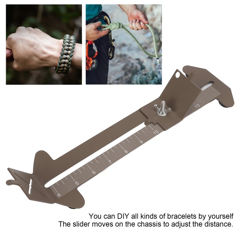 Paracord Bracelet Jig Kit with Needle Set Adjustable Length Paracord