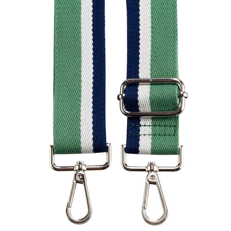 Allzedream Purse Strap Replacement Crossbody Handbag Stripe Wide Adjustable (Green)