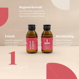 BIO Arganöl aus Marokko 100ml von 4peoplewhocare® · 100% pures Öl für Gesicht, Körper und Haare · Kaltgepresst, Vegan, Parfumfrei · Höchste Qualität