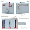 Badiya Small Wallets for Women Bifold Multi Card Case Wallet