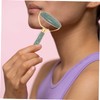 Baluue 2pcs Jade Massage Rollers for Smooth Facial Roller Tool