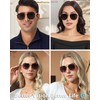 JOOX Large Square Aviator Sunglasses for Men and Women, UV400
