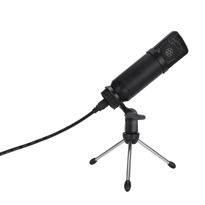 Portable Condenser USB Microphone for PC Laptop with Tripod Stand