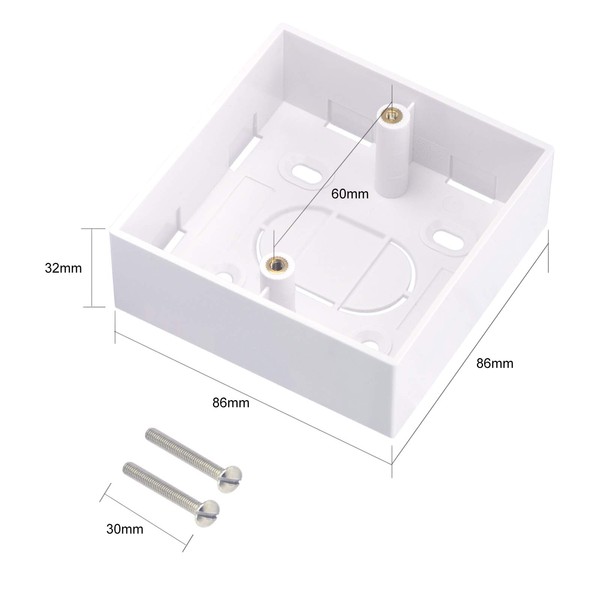 Back Box LEENUE Single Gang Ethernet Socket Wall Box Surface