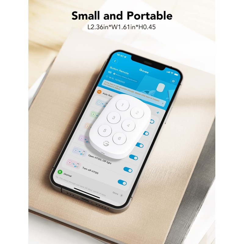GoveeLife Wireless Mini Smart 6 Button Sensor, Group Control Multiple