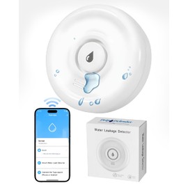 Drip Defender Pro Water Sensor | Wi-Fi Water Leak Detector for Home with 100dB Alarm, High Sensitivity, IP66 Waterproof, Easy Installation, Smart Moisture Alarm for Kitchens, Basements, and Bathrooms
