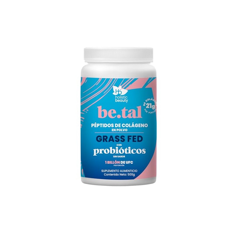 Holistic Beauty Peptidos Colageno Grass Fed Polvo Tal Natural Sabor