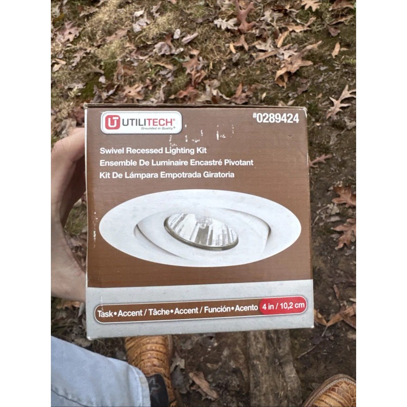 Utilitech Globe Electric 4" Dimmable Downlight Swivel Spotlight Recessed Lighting