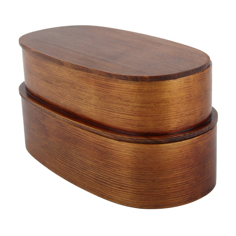 Lunch Box Set Japanese Style Wooden Food Storage Container for