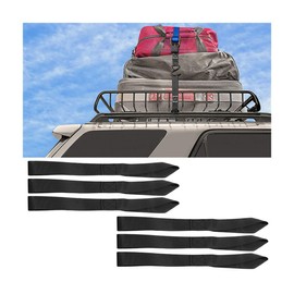 XINLIYA Soft Loop Motorcycle Tie Down Straps, 6PCS 16" x 1" Hook Tie Down Stretch Belts with 1100lbs Break Strength, Heavy Duty Motorbikes Accessories, Universal for ATV, Dirt Bike, Scooter