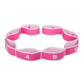 Resistance Bands Stretch Strap Yoga Exercise Trainer Bands latin Band Loops Fitness Elastic Dance Training Bands Exercise Bands (pink)