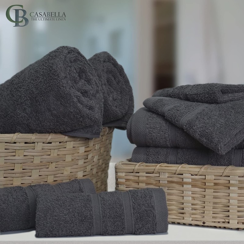 Casabella 100% Egyptian Cotton Towel Bale - 8 Pieces -
