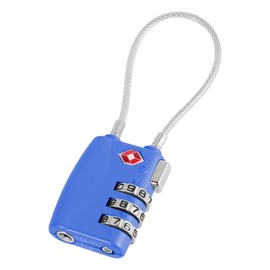 1Pcs Luggage Locks 3 Digit Travel Combination Locks Portable Small Combination Padlocks Zinc Alloy Suitcase Locks for Travel Bag Suitcase Lockers Backpack,Blue