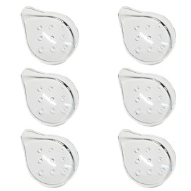 Bohue 6Pcs 9-Hole Plastic Eye Patches Porous Transparent Eye Mask Ventilated Protection Eye Care Supplies for Adults Children