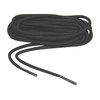 84 Inch Coal Black Rugged Wear Professional Boot Laces Round