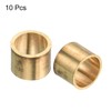 PATIKIL 10mm Dia Brass Pool Cue Ferrules, 10 Pack Billiard