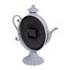 Hometime Metal Teapot Clock Grey - 31.5 x 27.5 x