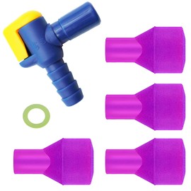 JMTEEA Bite Valve Replacement Mouthpiece Fit for Hydration Pack Bladder Water Backpack and Most Brands(4-Pack), with Shutoff Valve and Tube O-Ring