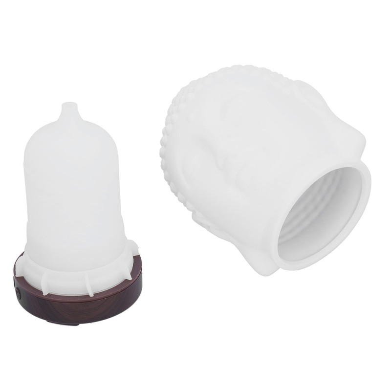 100‑200ml Ceramic Humidifier Buddha Shaped Aroma Diffuser with Night Light