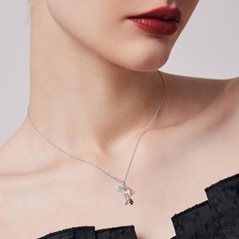 ONEFINITY Red Panda Necklace 925 Sterling Silver Red Panda Pendant Cute Animal Jewellery Gifts for Women