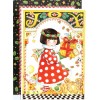 Mary Engelbreit-JOY Gingerbread Men Elf Present  for You-Sunrise Christmas Card