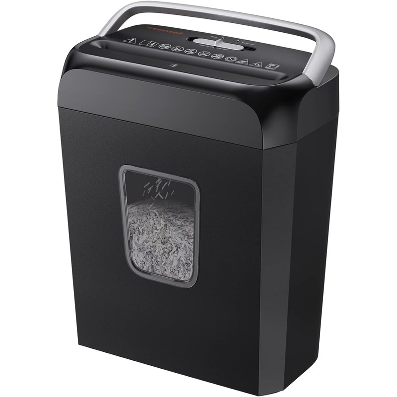 Bonsaii Paper Shredder for Home Use, 3.4 Gal Wastebasket, 6