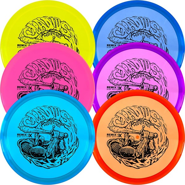 Remix Gladius Disc Golf Midrange 6-Count Variety Pack
