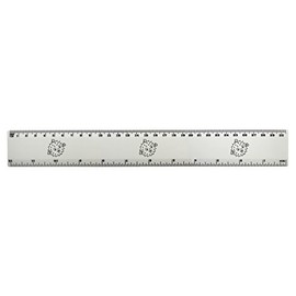 'Puffer Fish' 30cm (12 Inch) White Plastic Ruler (RL00029090)