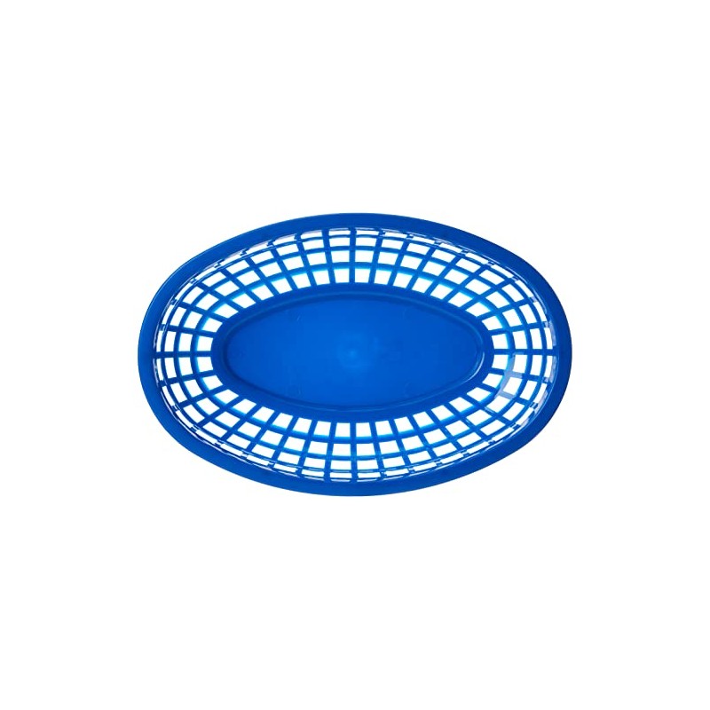 TableCraft DS30121 Classic Oval Food Basket Blue 24x15x5cm | American