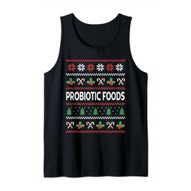 Probiotische Lebensmittel Hässliches Weihnachtskostüm Probiotika Darm Gesundheit Tank Top