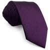 S&W SHLAX&WING Plain Purple Grape Men's Tie Extra Long Dress