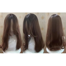 Full Wig, Loose Curling, Kakiage, No Bangs, Wavy, Mega Volume, Hair Arrangement, Fluffy, GAL-Type Women's Wig, Long Curl, Lolita Wig, Dark Brown