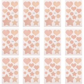 Happyyami 12 piezas Láminas Adhesivas para Cicatrices, Parche Corrector Invisible, Scar Tape para Cubrir Heridas Faciales, Diseño Ultrafino