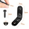 Pack of 16 Corner Connectors, 90 Degree Angle Brackets, L-Shape