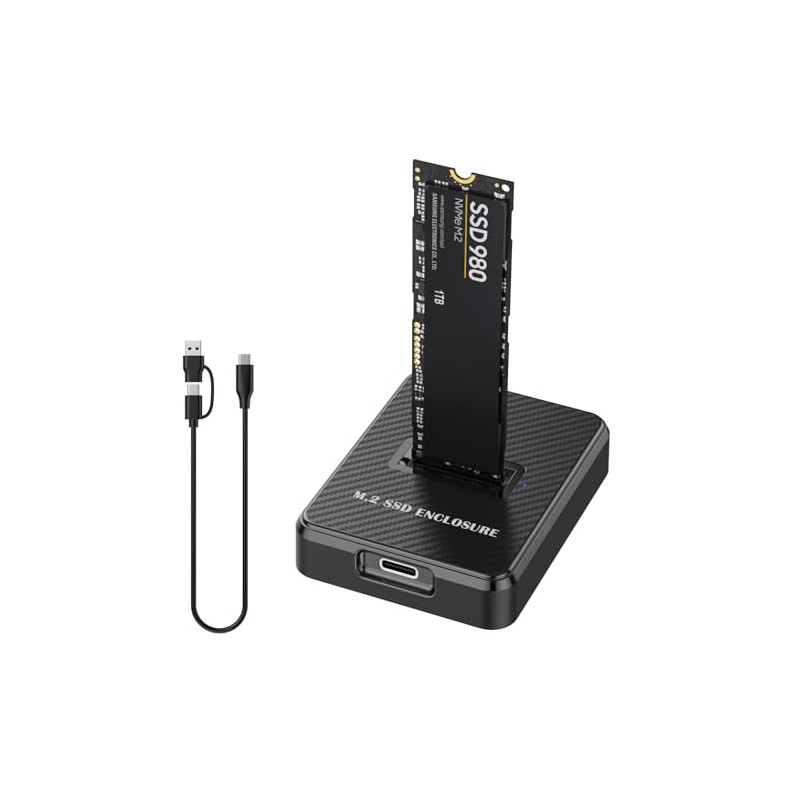 NVME to USB Docking Station, M.2 to USB Adapter Portable