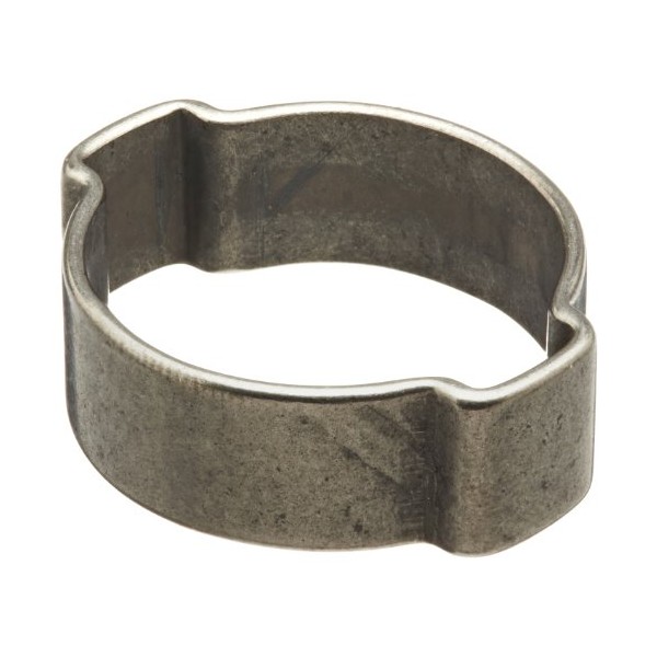Oetiker 15100016 Stainless Steel Hose Clamp, Double Ear, 0.394" Band