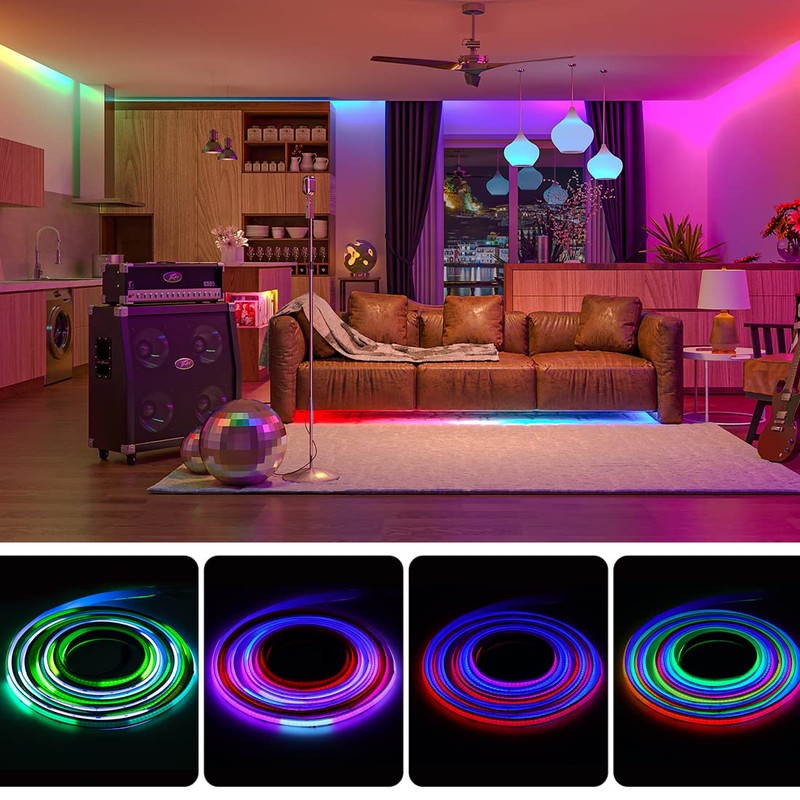 BTF-LIGHTING FCOB WS2811 IC RGB COB LED Strip DC24V 720LED/m