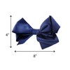 8 Inch Grosgrain Bow for Women and Girls (Navy)