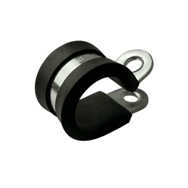 Boltza® W1 P Clips Zinc Plated Mild Steel Rubber Coated 16mm (Pack of 20)