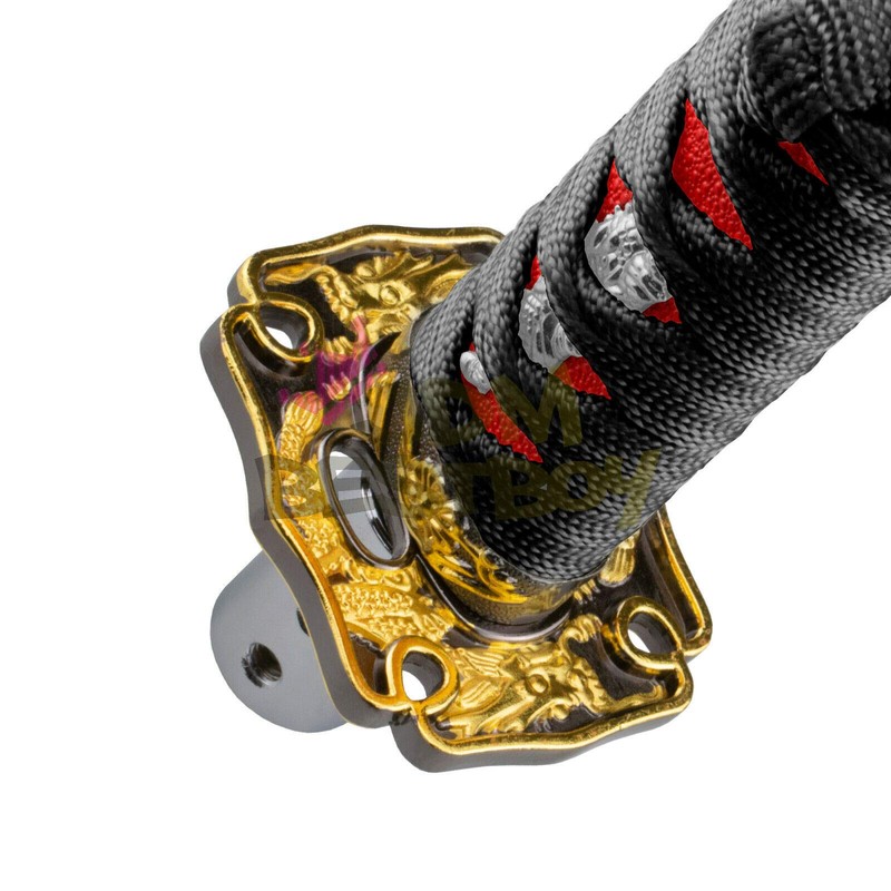JDMBESTBOY Samurai Sword Black Red Shift Knob Shifter Alloy Katana