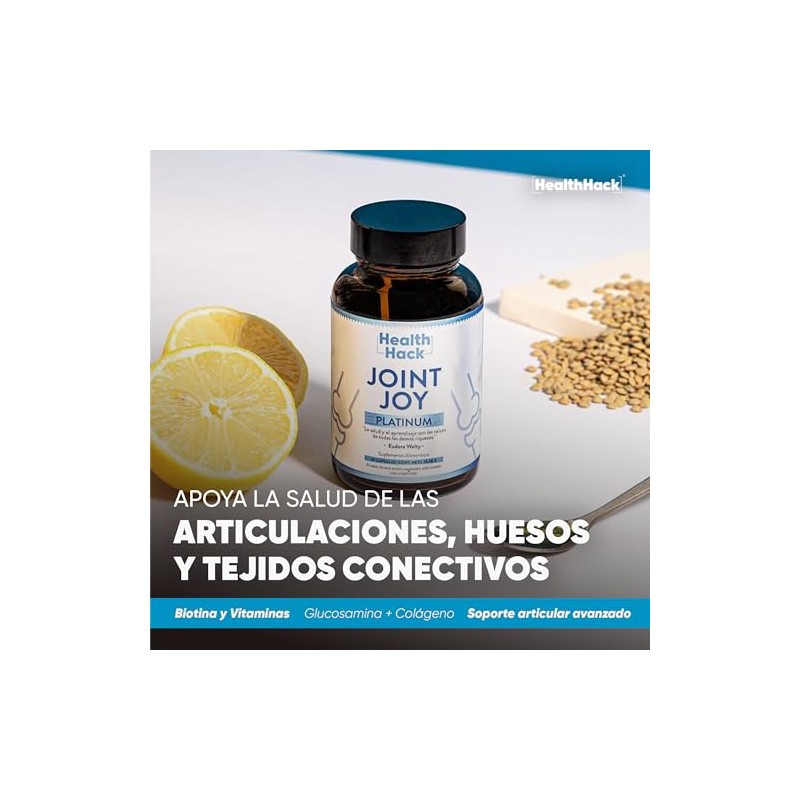 Joint Joy Glucosamina Colágeno Ácido Hialurónico Cápsulas Health Hack