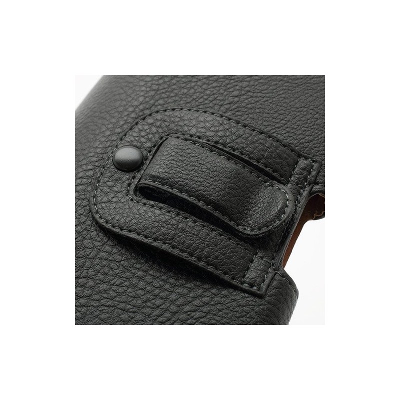 DFV mobile - Case Belt Clip Synthetic Leather horizontal Premium