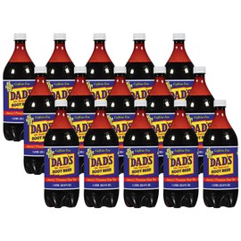 Dad's Old Fashioned Soda – 15 Bottles (1 Liter Each) – Premium Retro Soft Drink – Classic Root Beer Flavor – Vintage-Style Craft Soda for Nostalgic Refreshment & Gifting (15 Pack, Root Beer)