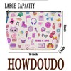 Lovdazzles K-Pop Theme Makeup Bag Cute Travel Cosmetic Bag
