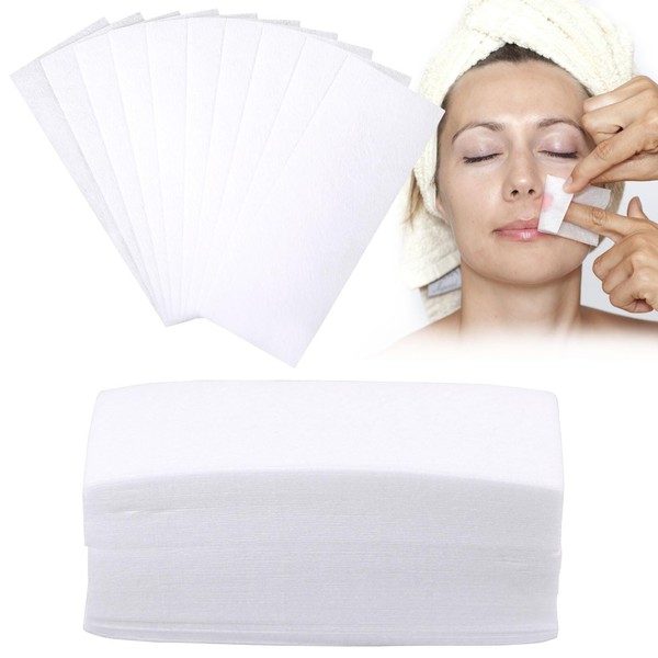 400 PCS White Wax Strips Wax Strips Eyebrow Waxing Strips Pink Eyebrow Wax Strips Wax Strips Face Waxing Strips Paper Wax Strips Waxing Strips Face Wax Strips Paper For Body And Legs Hair Removal