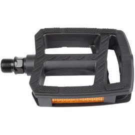 KHE BMX Pedals Proof Aluminium Black 9/16 Inch CrMo Axle 86 mm Wide Only 392 g