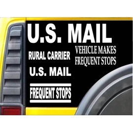 EZ-STIK U.S. Mail Carrier 5 Decal Value Pack M154 Sticker Mail Rural Carrier